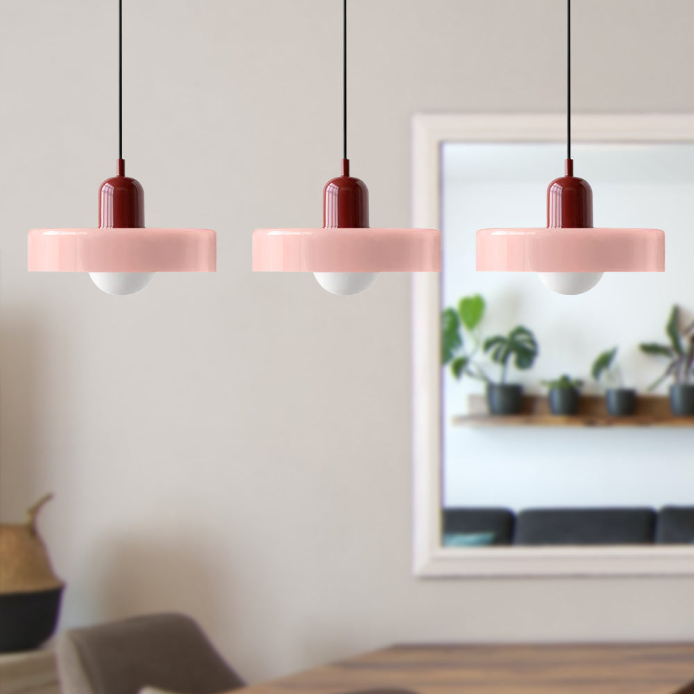 Suspension Simple Bauhaus en Verre – Design Élégant pour Cuisine, Salle à Manger et Salon