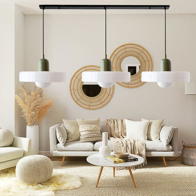 Suspension Simple Bauhaus en Verre – Design Élégant pour Cuisine, Salle à Manger et Salon