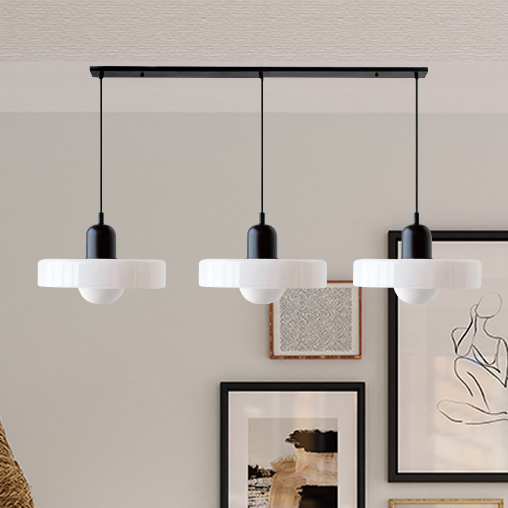 Suspension Simple Bauhaus en Verre – Design Élégant pour Cuisine, Salle à Manger et Salon