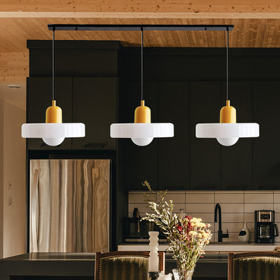 Suspension Simple Bauhaus en Verre – Design Élégant pour Cuisine, Salle à Manger et Salon