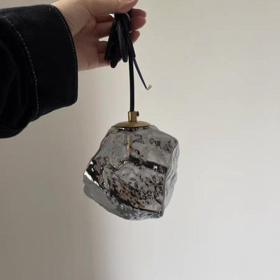 Suspension Lava Glass en Cuivre et Verre – Éclairage LED Moderne