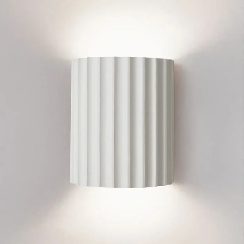 Applique Murale Design Moderne – Lampe à Abat-jour Froncé