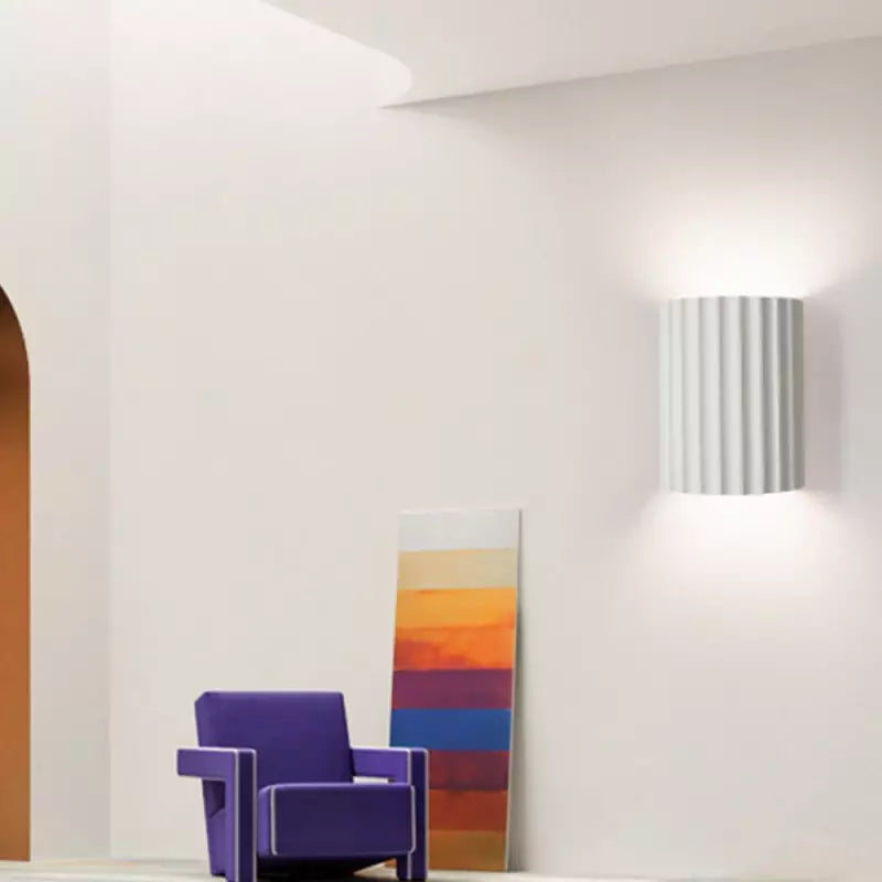 Applique Murale Design Moderne – Lampe à Abat-jour Froncé