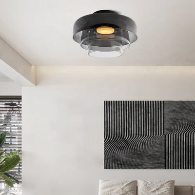 LuxeGlass - Lustre Médiéval de Plafond Luxe
