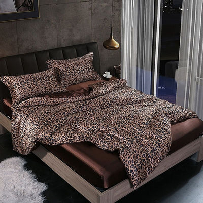 LuxeSoft - Set de Lit en Satin et Soie (4 Pièces)