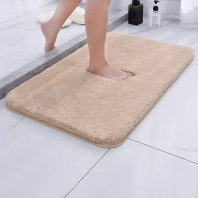 Tapis de Bain Ultra-Doux en Fourrure et Microfibre - Antidérapant et Absorbant