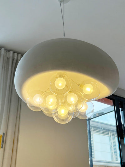 Suspension Khmara Bubbles – Lampe Moderne en Verre et Métal, Design Original