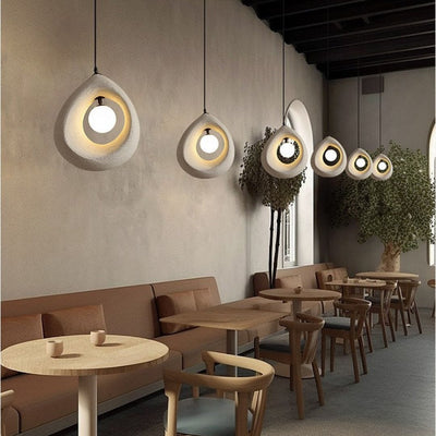 Lampe Suspendue Design Naturel LED – Applique Moderne en Polystyrène