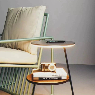 Table d'Appoint Idéale – Design Élégant et Fonctionnel avec Double Plateau pour Plus de Rangement
