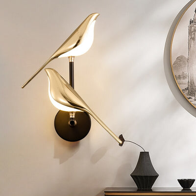 Lampe LED MrBird™ – Design Magnétique Moderne en Or, Table et Murale