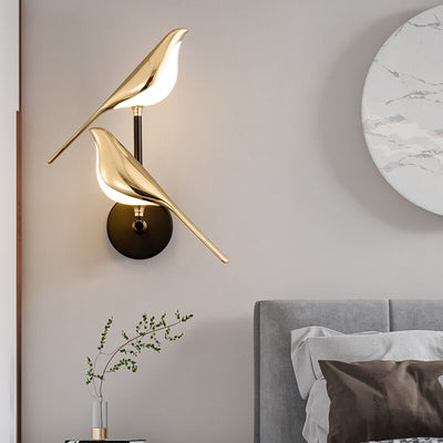 Lampe LED MrBird™ – Design Magnétique Moderne en Or, Table et Murale