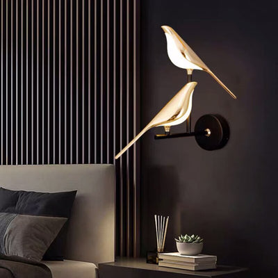 Lampe LED MrBird™ – Design Magnétique Moderne en Or, Table et Murale