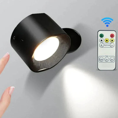 Lampe Murale 360° Sans Fil - LED Rechargeable et Rotative avec Commande Tactile