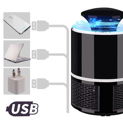 Lampe Anti-Moustique USB à LED – Piège Électrique Écologique pour Insectes Volants