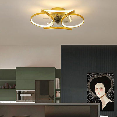 Plafonnier Ventilateur Moderne - Éclairage et Ventilation 2 en 1