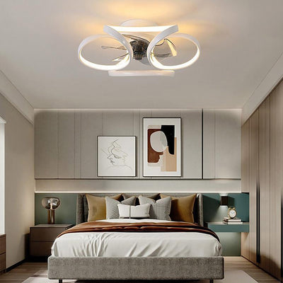 Plafonnier Ventilateur Moderne - Éclairage et Ventilation 2 en 1