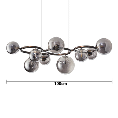 Suspension Moderne à 3 Anneaux LED - Lampe de Salle à Manger Dimmable et Élégante