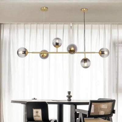 Suspension Orb - Lampe Moderne avec Boules en Verre, Design Élégant en Or ou Noir