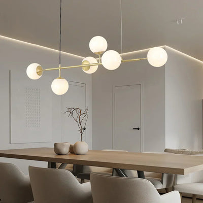 Suspension Orb - Lampe Moderne avec Boules en Verre, Design Élégant en Or ou Noir