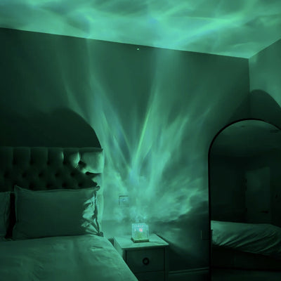 Lampe Relaxante LumaZen – Lumière d’Ambiance Apaisante, Effet Vagues et Couleurs pour Sommeil et Sérénité