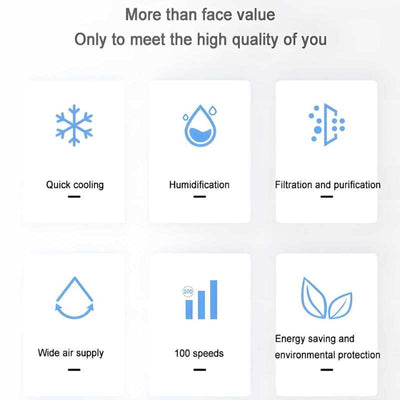 Mini Climatiseur Portable MicroCool – Refroidissement Silencieux avec Réservoir 1000 ml