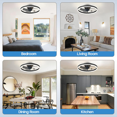 Oberlicht Ventilateur de Plafond Intelligent avec Télécommande et Éclairage LED