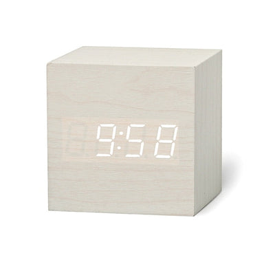 Horloge Numérique LED CubeTime Mini – Affichage de l’Heure, Date et Température, Compacte et Polyvalente