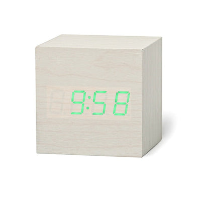 Horloge Numérique LED CubeTime Mini – Affichage de l’Heure, Date et Température, Compacte et Polyvalente