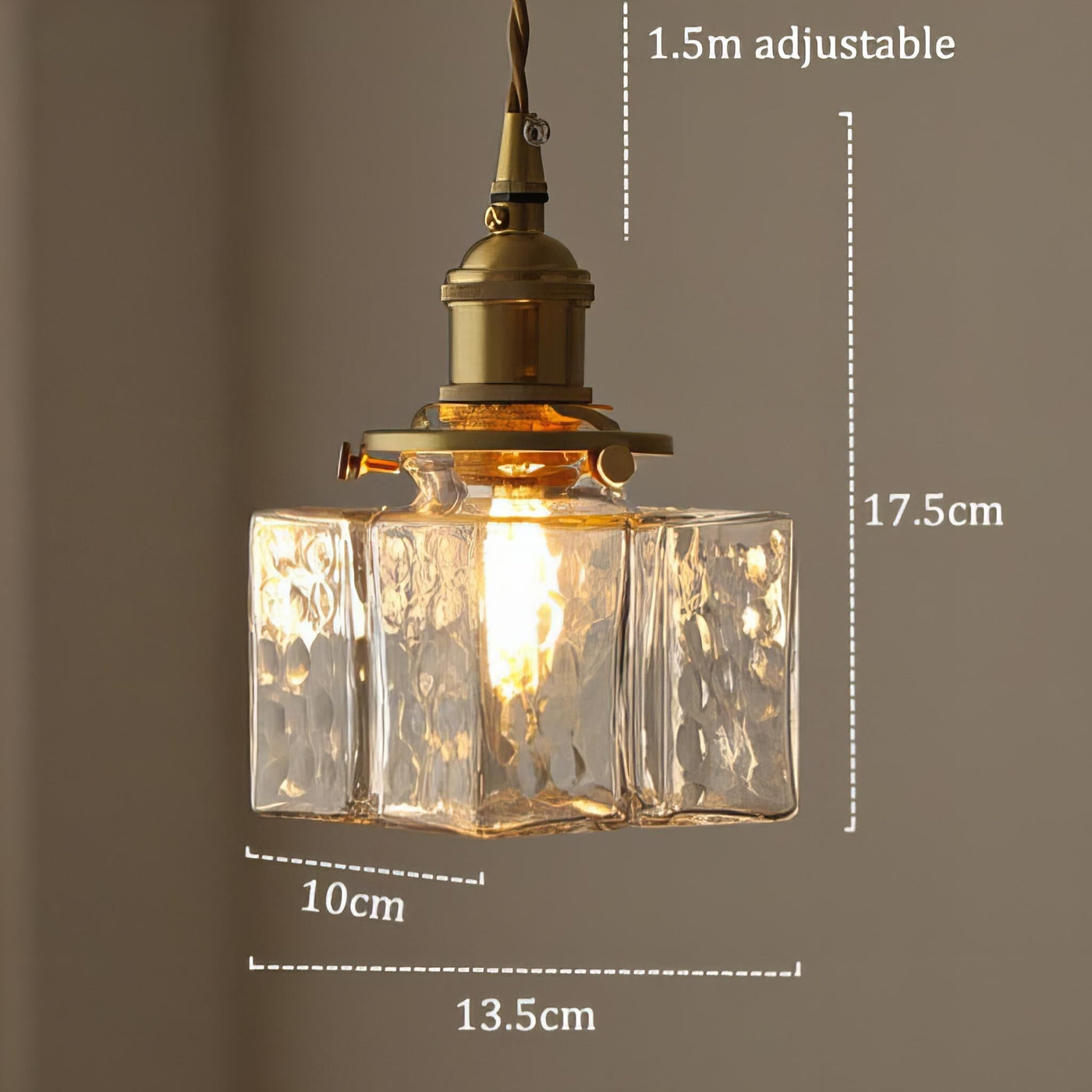 Lampe Pendante Retro Moderne en Verre avec Cordon Doré - Éclairage LED Élégant
