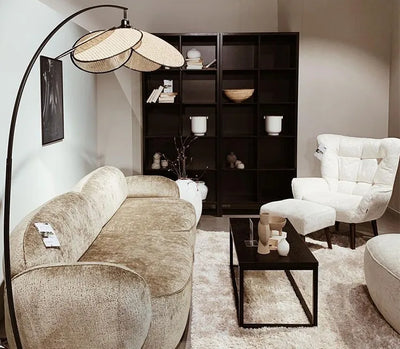 Lampe sur Pied en Rattan - Élégance Naturelle et Design Moderne