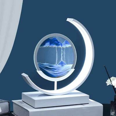 Lampe Art Sand Dynamique 3D – Table LED Relaxante avec Effet Paysage Naturel