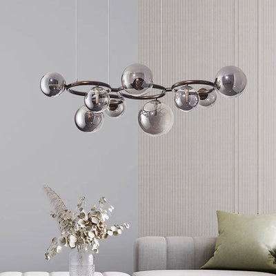 Suspension Moderne à 3 Anneaux LED - Lampe de Salle à Manger Dimmable et Élégante