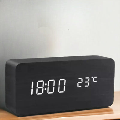 Réveil LED Design en Bois