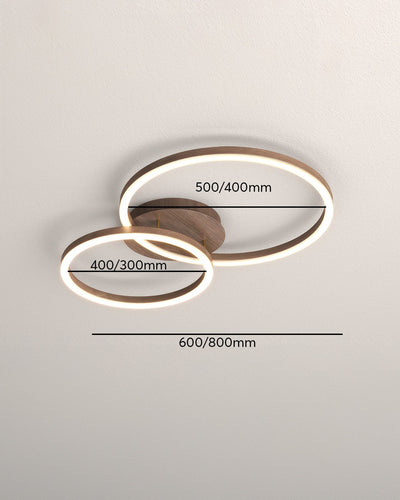 Plafonnier Éléphant en Anneau LED - Luminaire Moderne Design Géométrique avec Éclairage Économe en Énergie