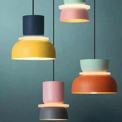 MacaronLight - Lampe Suspension Moderne Style Macaron Scandinave