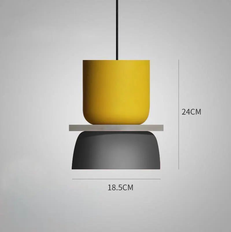 MacaronLight - Lampe Suspension Moderne Style Macaron Scandinave