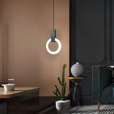 Suspension LED Nordic Ring - Lampe Moderne en Acrylique pour Salle à Manger et Salon